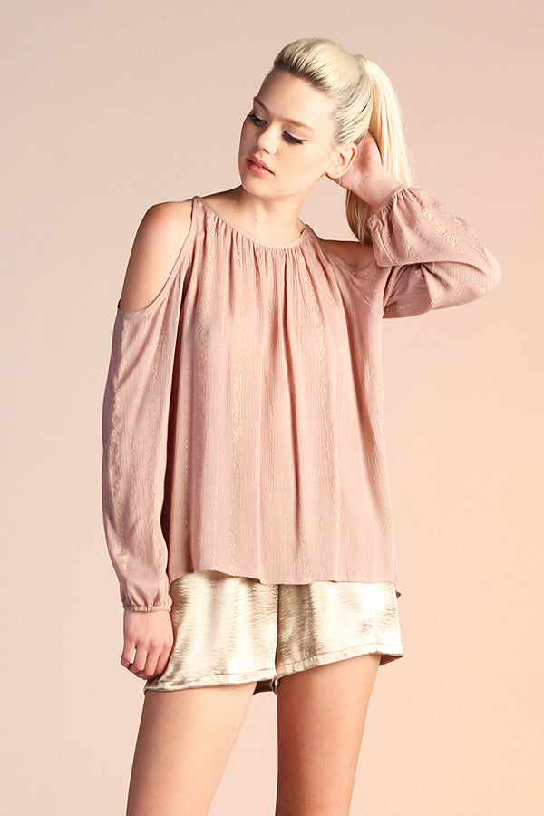 Dusty Rose & Gold Lolita Blouse